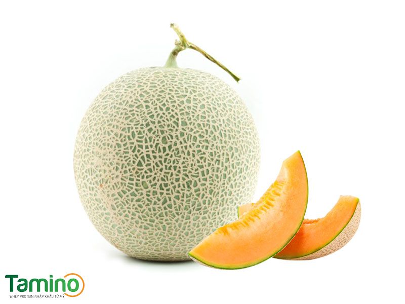 Dưa lưới là một trong số ít hoa quả nhanh tiêu hóa nhất mà lại ít carbs thuc-don-tang-can-cho-nam-14