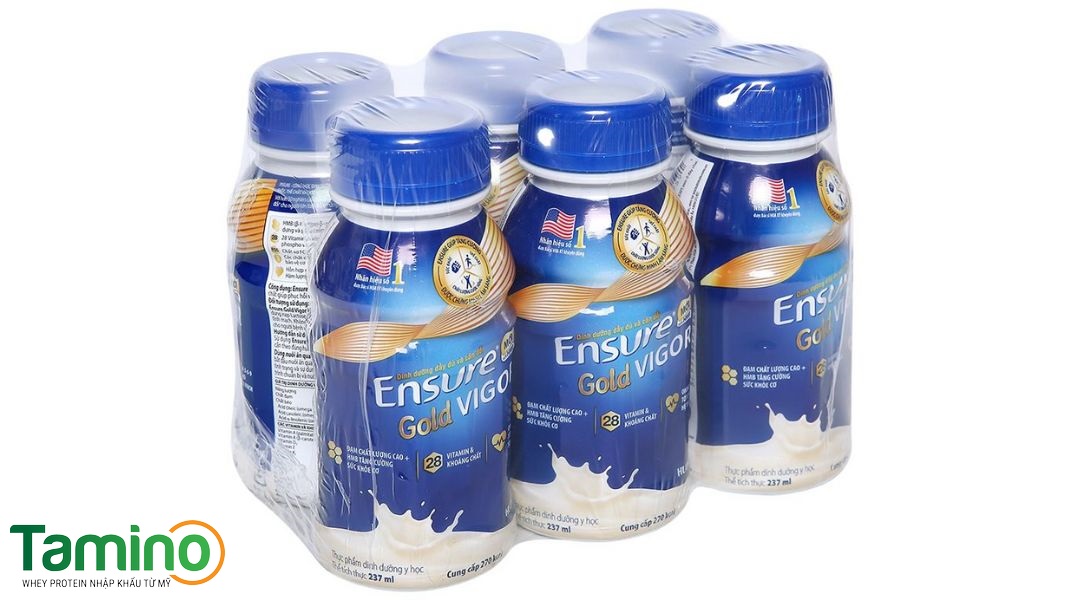 Sữa tăng cân pha sẵn cho người lớn Ensure Gold Vigor Chai 237ml